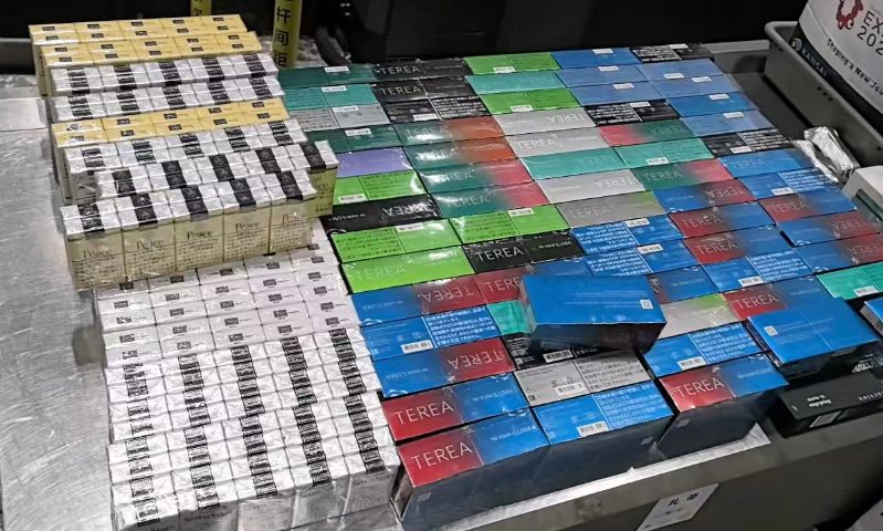大兴机场海关查获卷烟120条